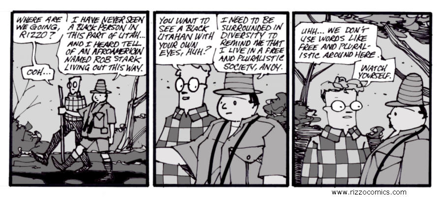 Mormon Utah Blacks rare - Rizzo Comic.