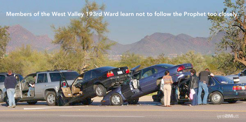 Mormon LDS prophet -learning how not to follow to closely.