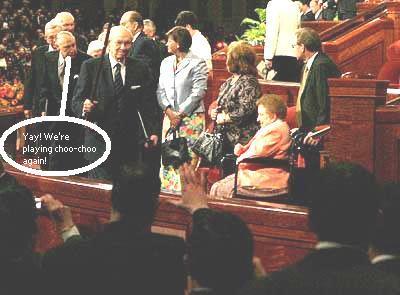 Mormon LDS Hinckley choo choo train.