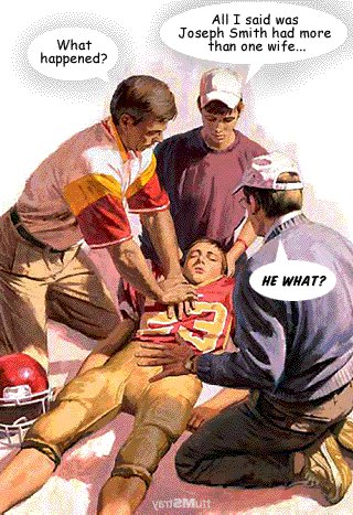 Joseph Smith more than one wife -fainting.