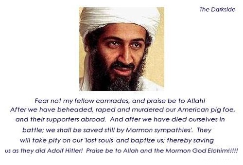 Bin Laden baptized for the dead.