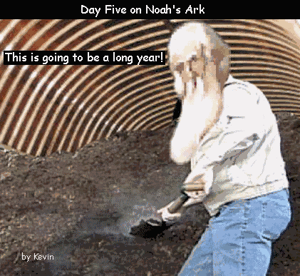 Shoveling out the Ark and the Barge.