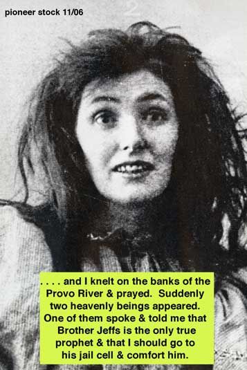 Praying by the Provo River.