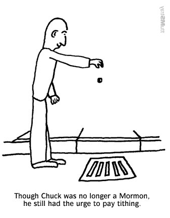 Mormon tithing still pay.