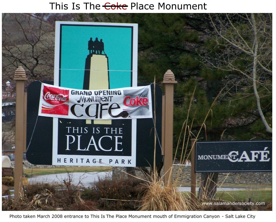 This is the Coke - Place Monument.