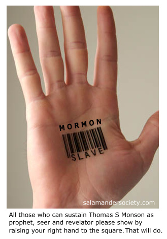 Mormon sustaining vote equals slavery.