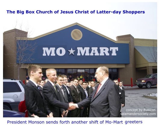 Mo-Mart greeters with Thomas Monson.