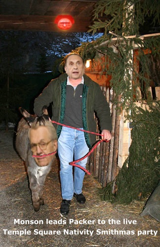 Thomas Monson Boyd Packer live nativity Temple square.