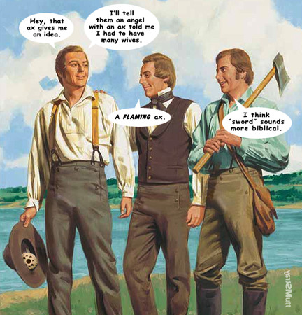 Joseph Smith's flaming sword - penis.