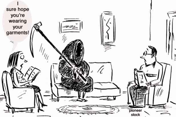 Grim Reaper and the garments.