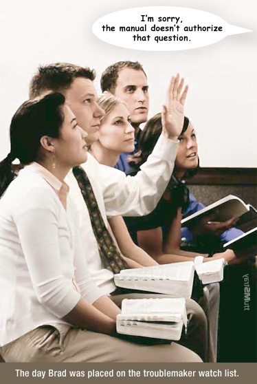 Mormon trouble maker in Gospel Doctrine.