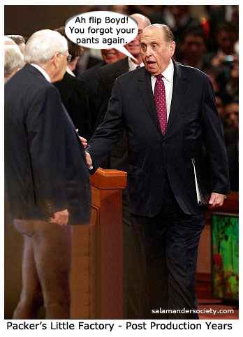 Boyd Packer forget pants again little factory post production years.