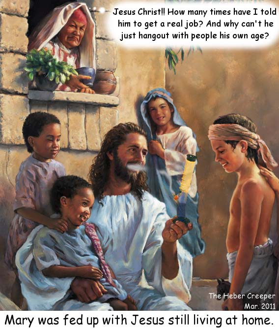  Mormon Jesus Bong by Heber Creeper.