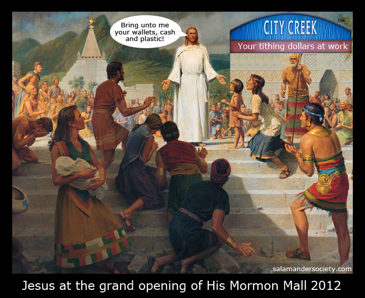 Mormon Mall Jesus City Creek Mall.