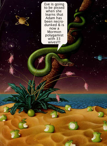 Mormon polygamous Adam by sister of jared.