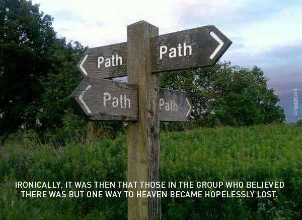 Mormon paths by stray mutt.