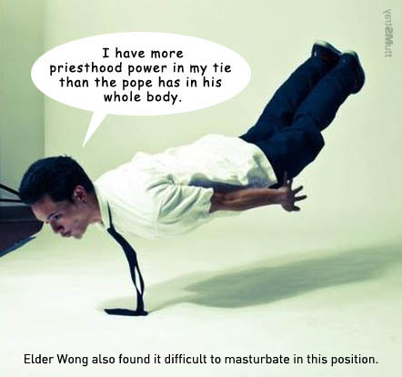 Mormon missionary power tie by Stray Mutt.