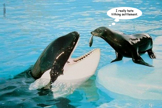 Mormon tithing settlement in kind fishy by Stray Mutt.