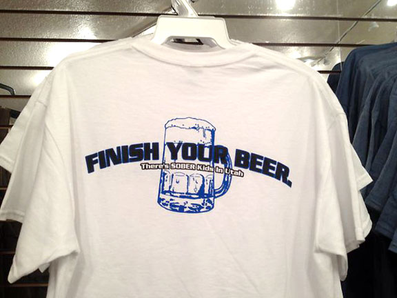 Sober kids Utah t-shirt.