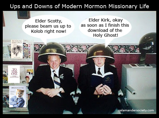 Beam me up to Kolob Elder Scotty.