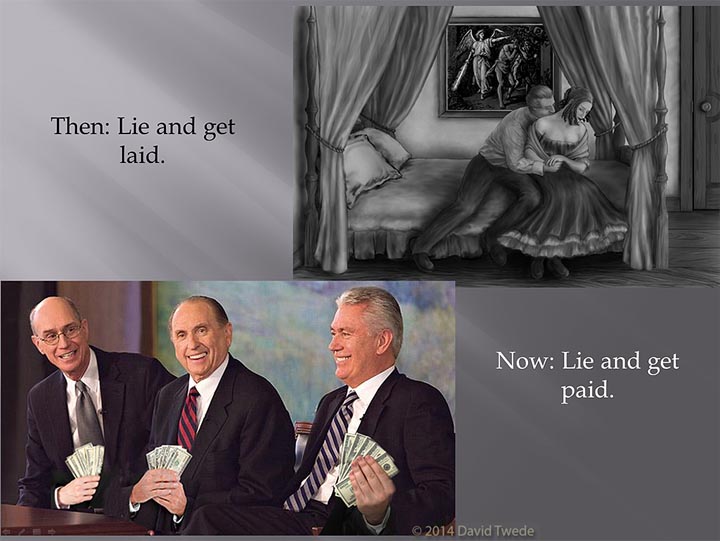 Thomas Monson lie laid lie paid by David Twede.