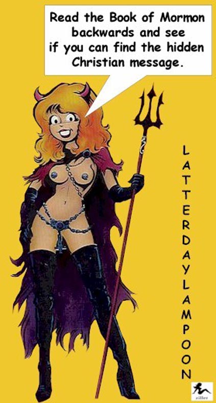 Read Book of Mormon backwards - cherry - by Ziller.