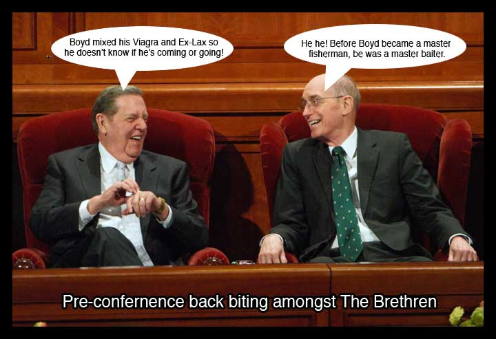 Back biting Boyd Packer by brethren.