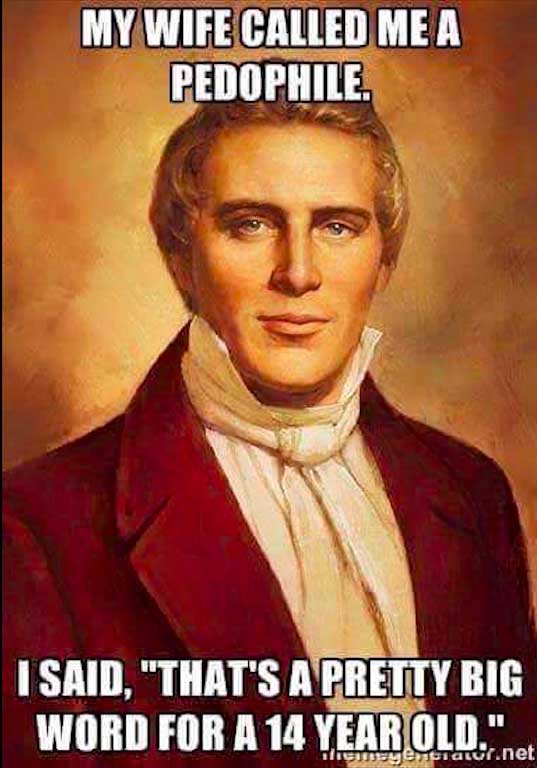 Joseph Smith pedophile wife.