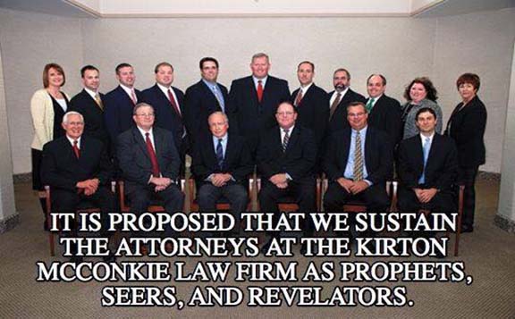 Kirton McConkie prophets, seers, revelators.