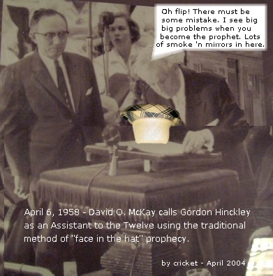 Gordon Hinckley's first conference as GA.
