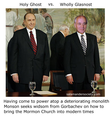 Monson and Gorbachev.