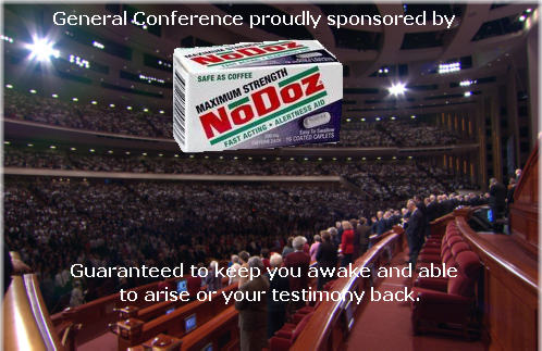 No Doz sponsors General Conference.