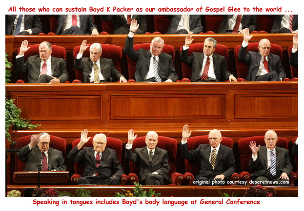 Boyd Packer gospel glee body language.