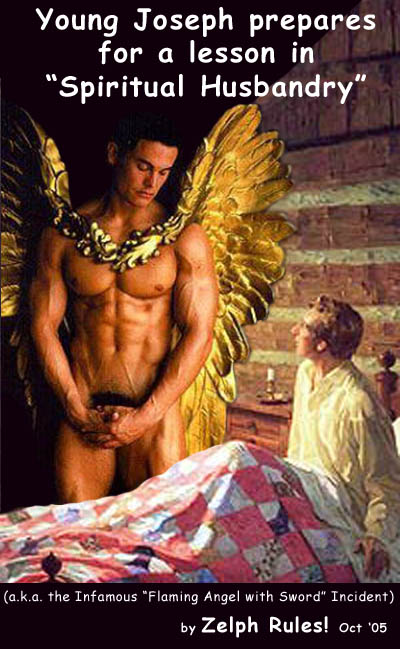 Flaming Angel with Sword by ZelphRules.