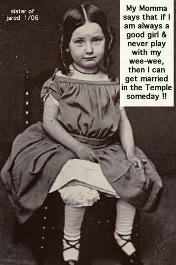 LDS Mormon female masturbation.