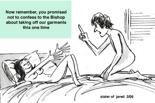 Mormon no garments fun.