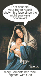 Mormon LDS Mary's one night stand with Elohim God.