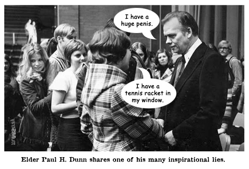 Paul Dunn's huge penis.