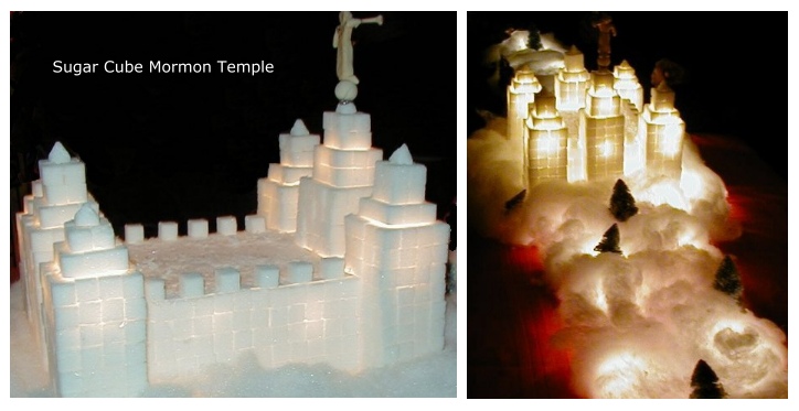 Sugar cube Mormon temple.